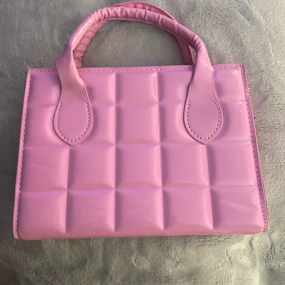 Pink Quilted Handbag